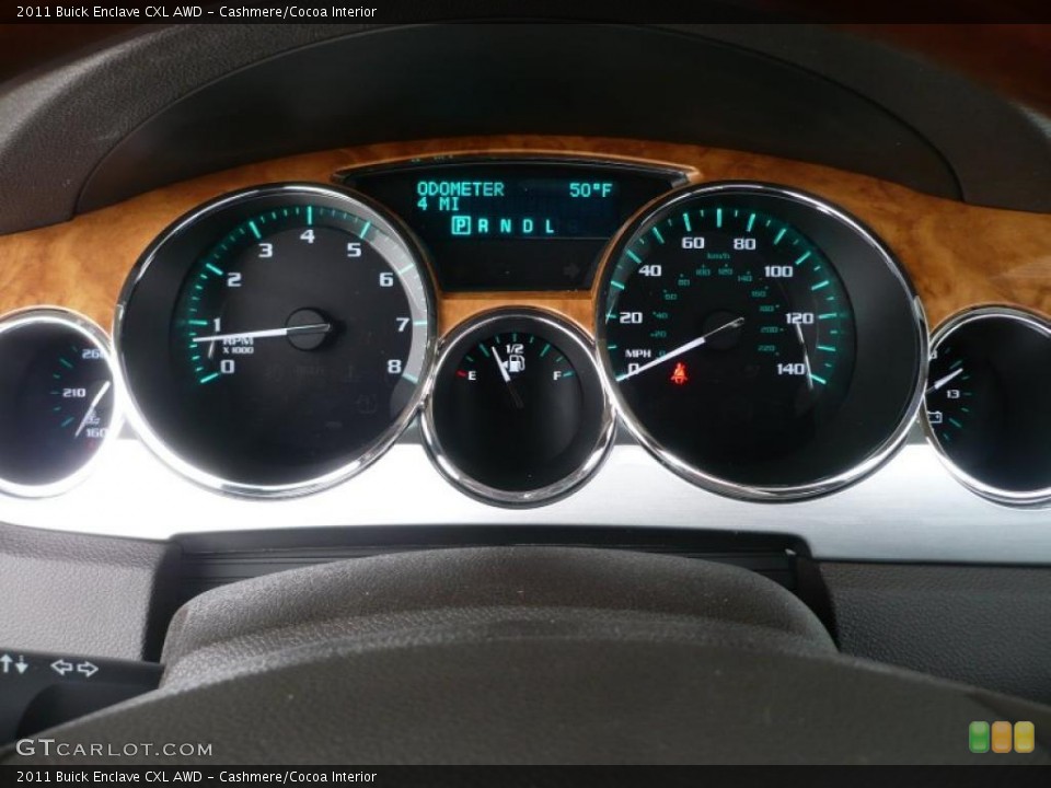 Cashmere/Cocoa Interior Gauges for the 2011 Buick Enclave CXL AWD #48562676