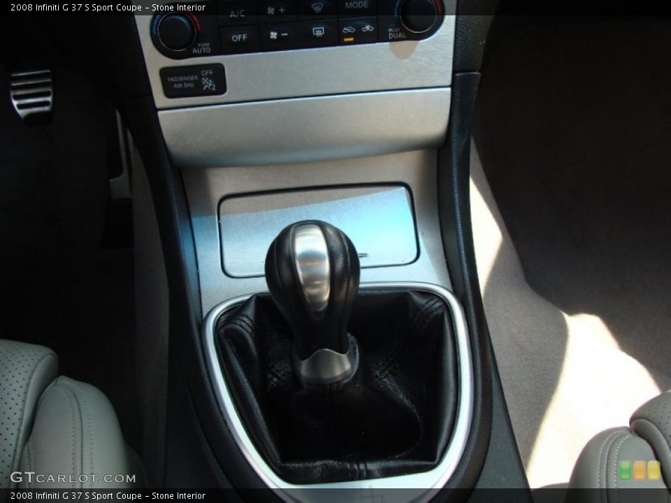 Stone Interior Transmission for the 2008 Infiniti G 37 S Sport Coupe #48563060
