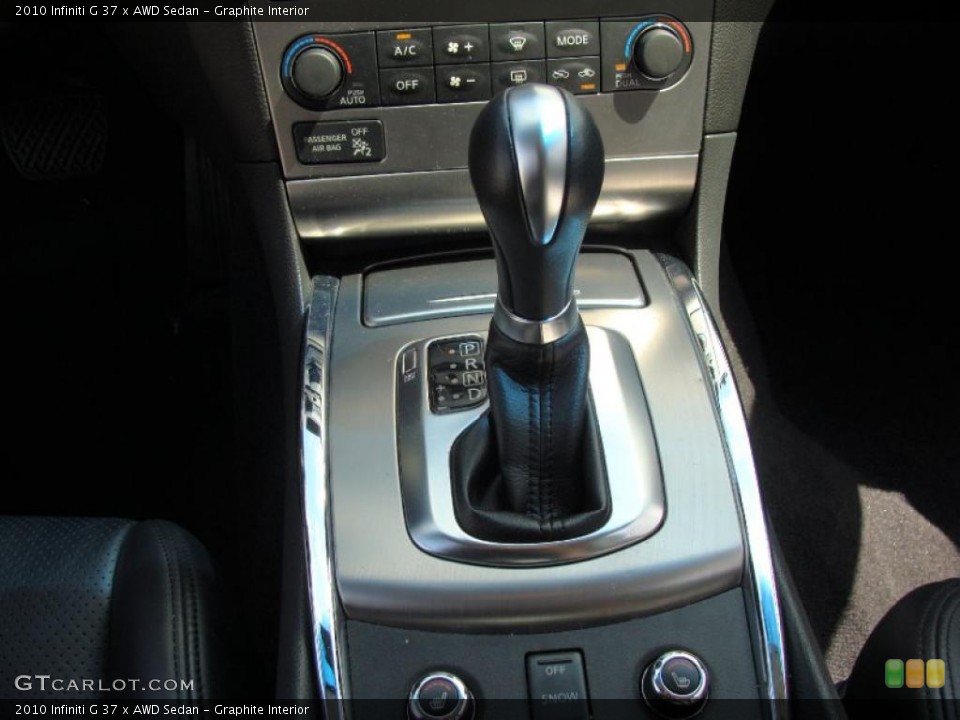 Graphite Interior Transmission for the 2010 Infiniti G 37 x AWD Sedan #48563564