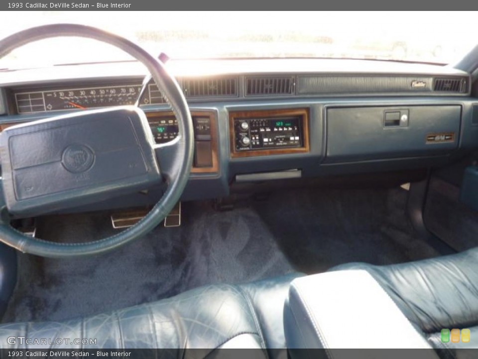 Blue Interior Dashboard for the 1993 Cadillac DeVille Sedan #48564451
