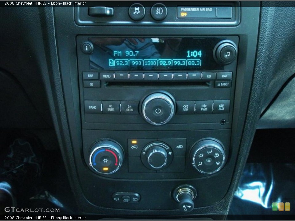 Ebony Black Interior Controls for the 2008 Chevrolet HHR SS #48564793
