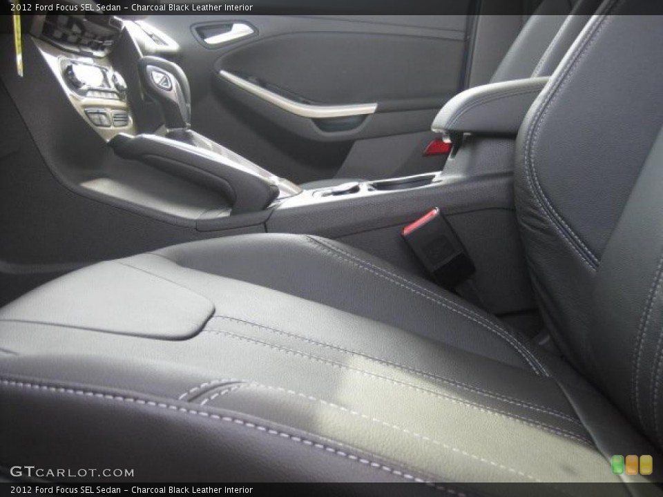Charcoal Black Leather Interior Photo for the 2012 Ford Focus SEL Sedan #48566494