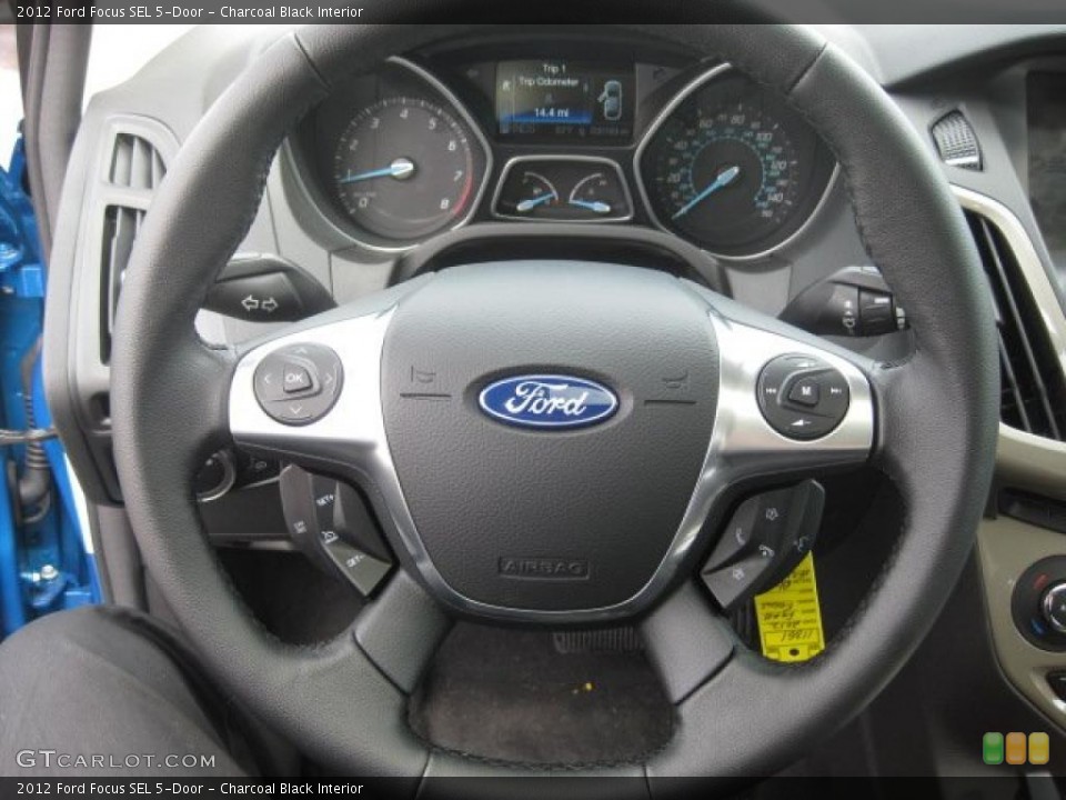 Charcoal Black Interior Steering Wheel for the 2012 Ford Focus SEL 5-Door #48566563