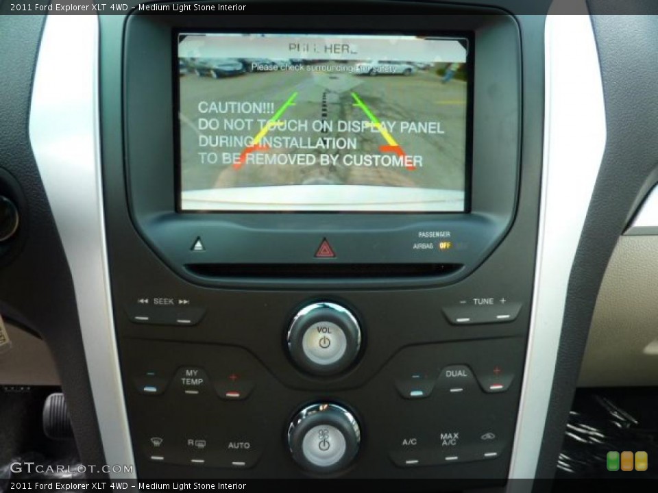Medium Light Stone Interior Controls for the 2011 Ford Explorer XLT 4WD #48568299
