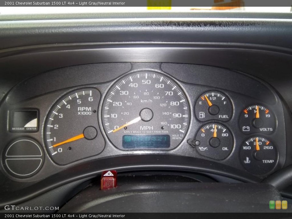 Light Gray/Neutral Interior Gauges for the 2001 Chevrolet Suburban 1500 LT 4x4 #48571535