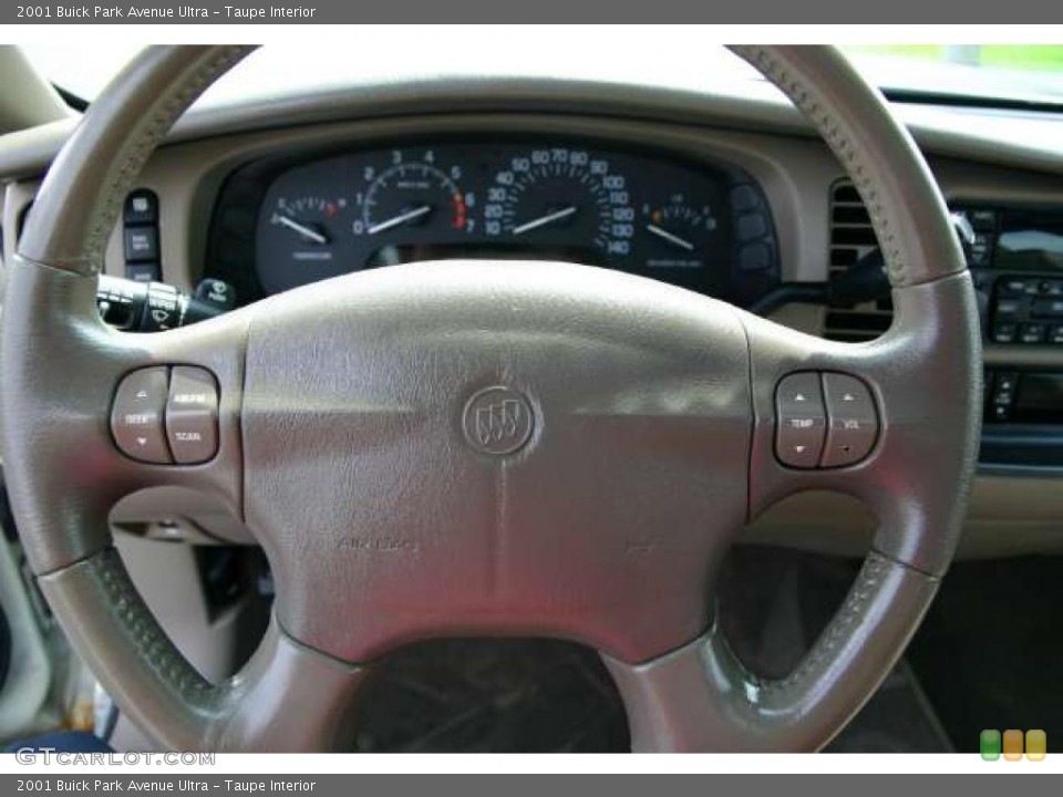 Taupe Interior Steering Wheel for the 2001 Buick Park Avenue Ultra #48574334