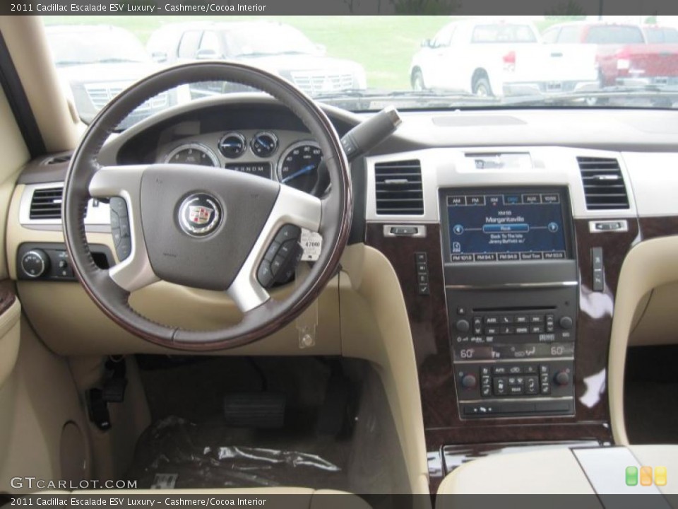 Cashmere/Cocoa Interior Dashboard for the 2011 Cadillac Escalade ESV Luxury #48575612