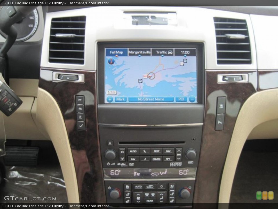 Cashmere/Cocoa Interior Navigation for the 2011 Cadillac Escalade ESV Luxury #48575681