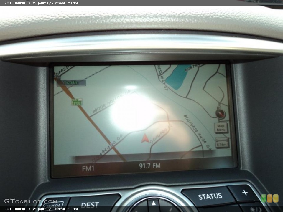 Wheat Interior Navigation for the 2011 Infiniti EX 35 Journey #48575963