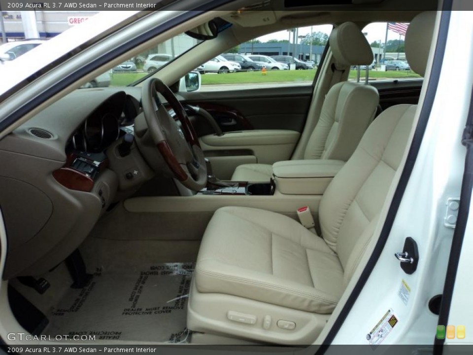 Parchment Interior Photo for the 2009 Acura RL 3.7 AWD Sedan #48576155