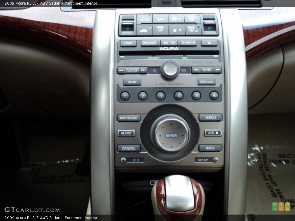 Parchment Interior Controls for the 2009 Acura RL 3.7 AWD Sedan #48576215