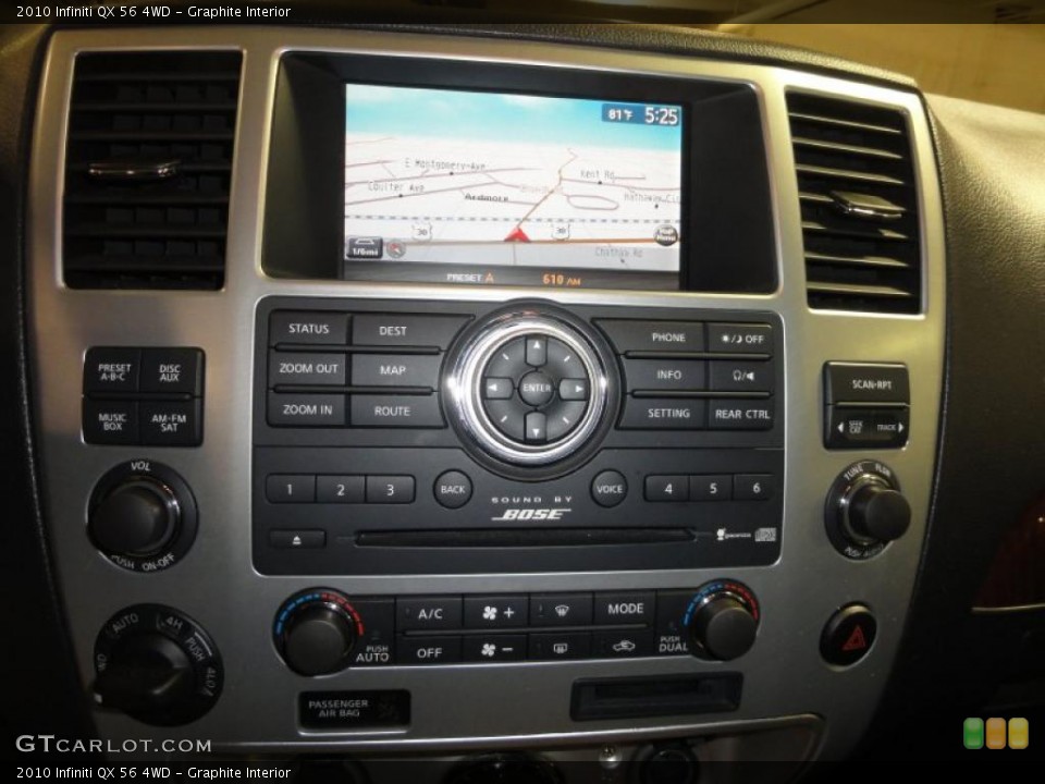 Graphite Interior Navigation for the 2010 Infiniti QX 56 4WD #48577349