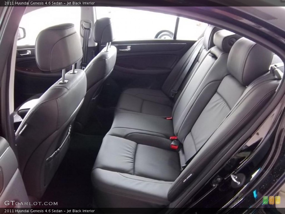 Jet Black Interior Photo for the 2011 Hyundai Genesis 4.6 Sedan #48578433