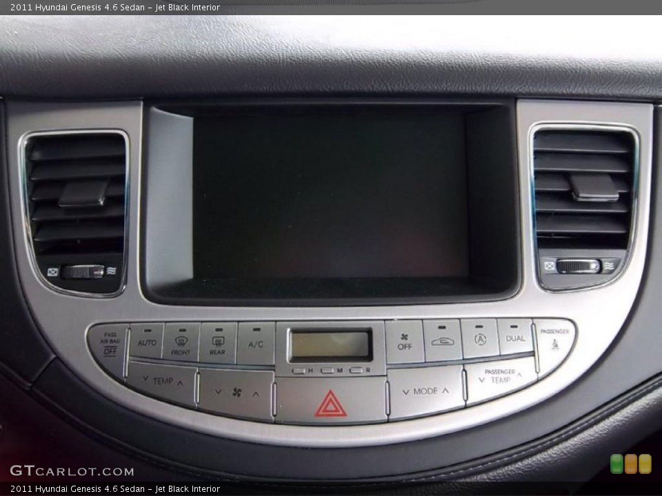 Jet Black Interior Controls for the 2011 Hyundai Genesis 4.6 Sedan #48578493