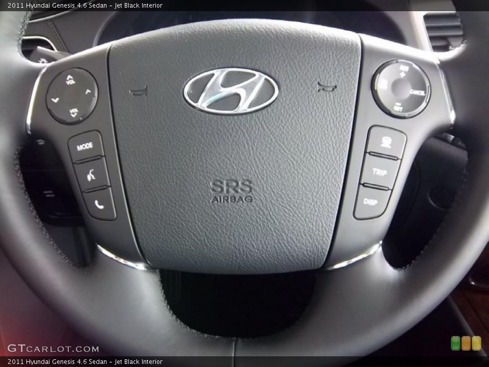 Jet Black Interior Controls for the 2011 Hyundai Genesis 4.6 Sedan #48578520