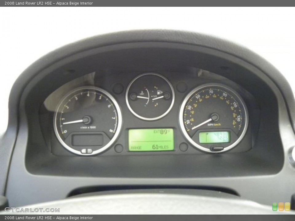 Alpaca Beige Interior Gauges for the 2008 Land Rover LR2 HSE #48579918