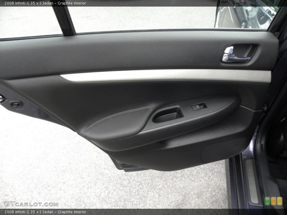 Graphite Interior Door Panel for the 2008 Infiniti G 35 x S Sedan #48580122