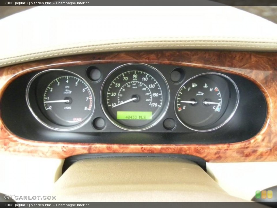 Champagne Interior Gauges for the 2008 Jaguar XJ Vanden Plas #48580551