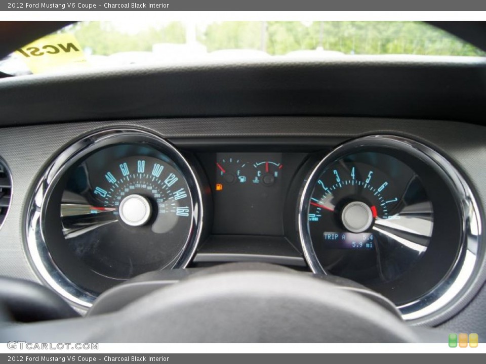 Charcoal Black Interior Gauges for the 2012 Ford Mustang V6 Coupe #48583381