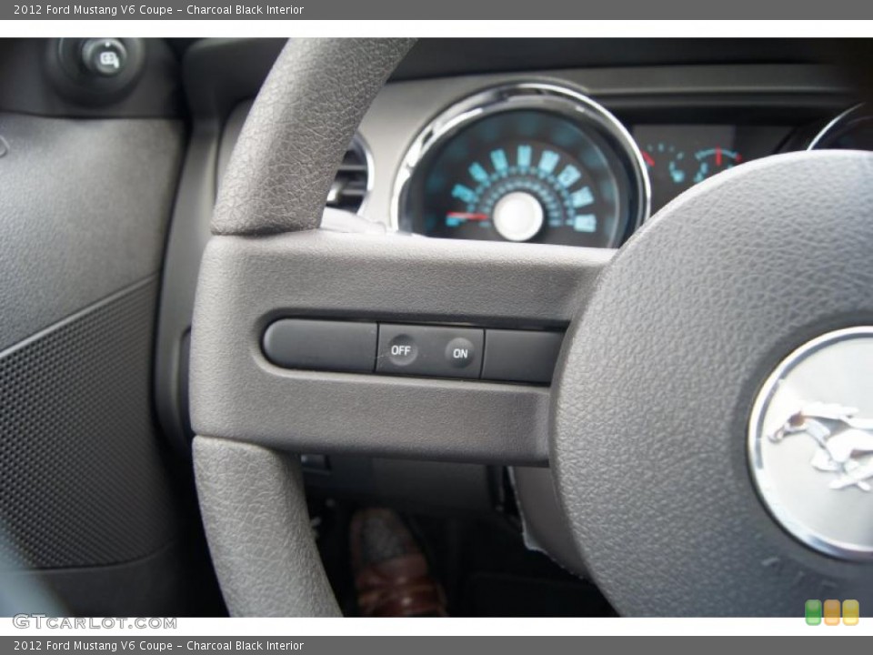 Charcoal Black Interior Controls for the 2012 Ford Mustang V6 Coupe #48583399