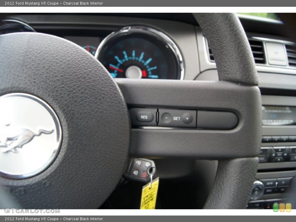 Charcoal Black Interior Controls for the 2012 Ford Mustang V6 Coupe #48583414