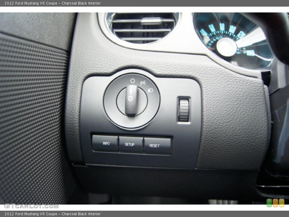 Charcoal Black Interior Controls for the 2012 Ford Mustang V6 Coupe #48583519