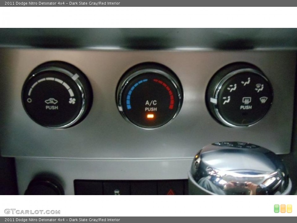 Dark Slate Gray/Red Interior Controls for the 2011 Dodge Nitro Detonator 4x4 #48584467