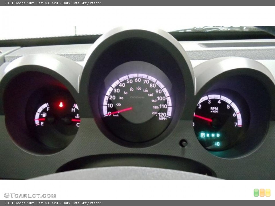 Dark Slate Gray Interior Gauges for the 2011 Dodge Nitro Heat 4.0 4x4 #48584914