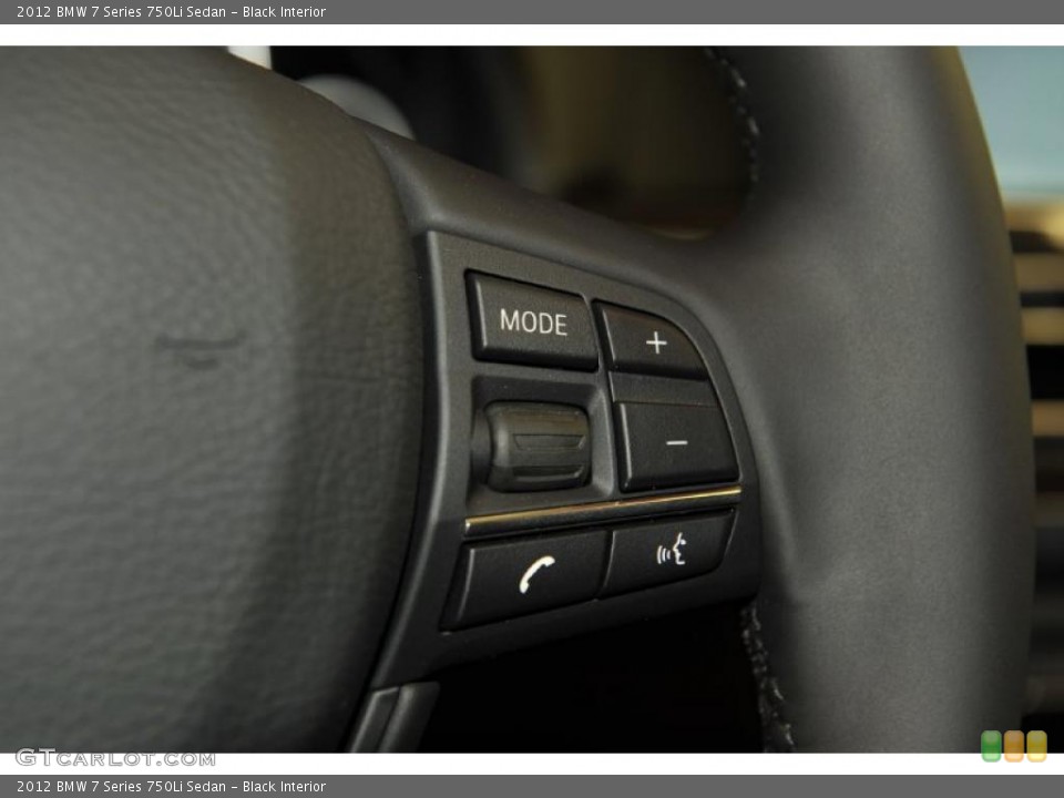 Black Interior Controls for the 2012 BMW 7 Series 750Li Sedan #48586261