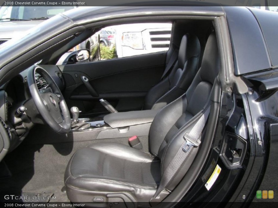 Ebony Interior Photo for the 2008 Chevrolet Corvette Coupe #48586351