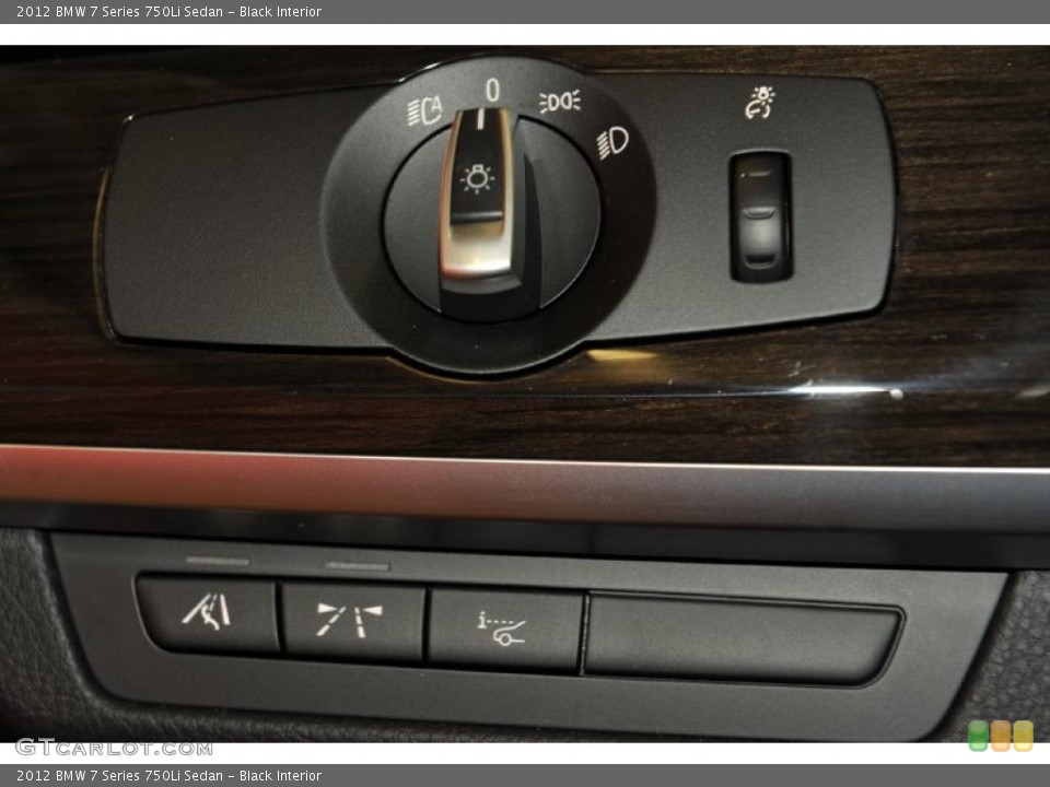 Black Interior Controls for the 2012 BMW 7 Series 750Li Sedan #48586372