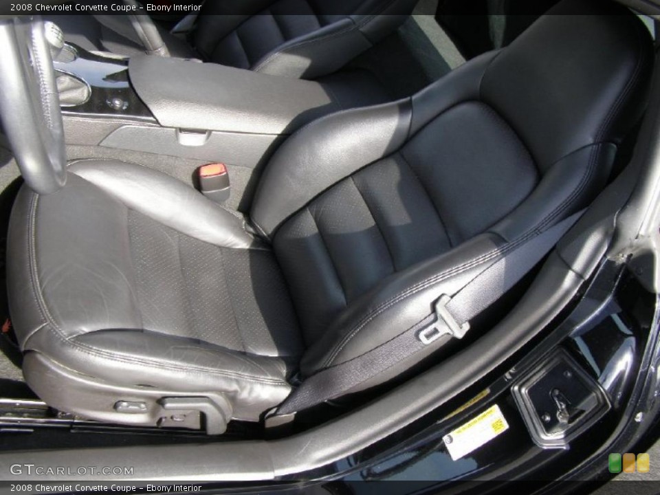 Ebony Interior Photo for the 2008 Chevrolet Corvette Coupe #48586376
