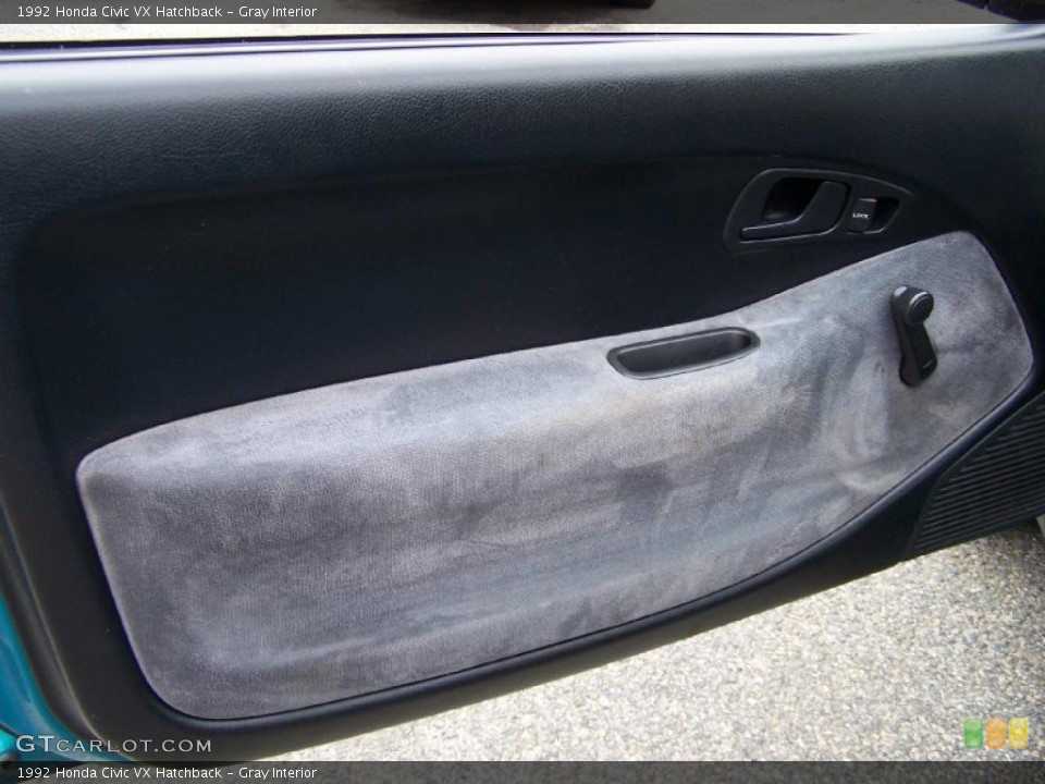 Gray Interior Door Panel for the 1992 Honda Civic VX Hatchback #48587941