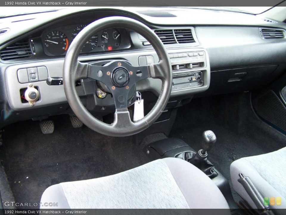 Gray 1992 Honda Civic Interiors
