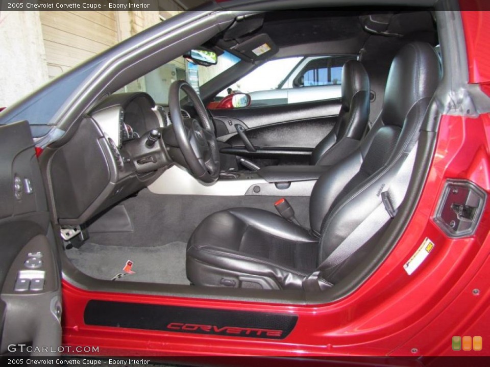 Ebony Interior Photo for the 2005 Chevrolet Corvette Coupe #48591082