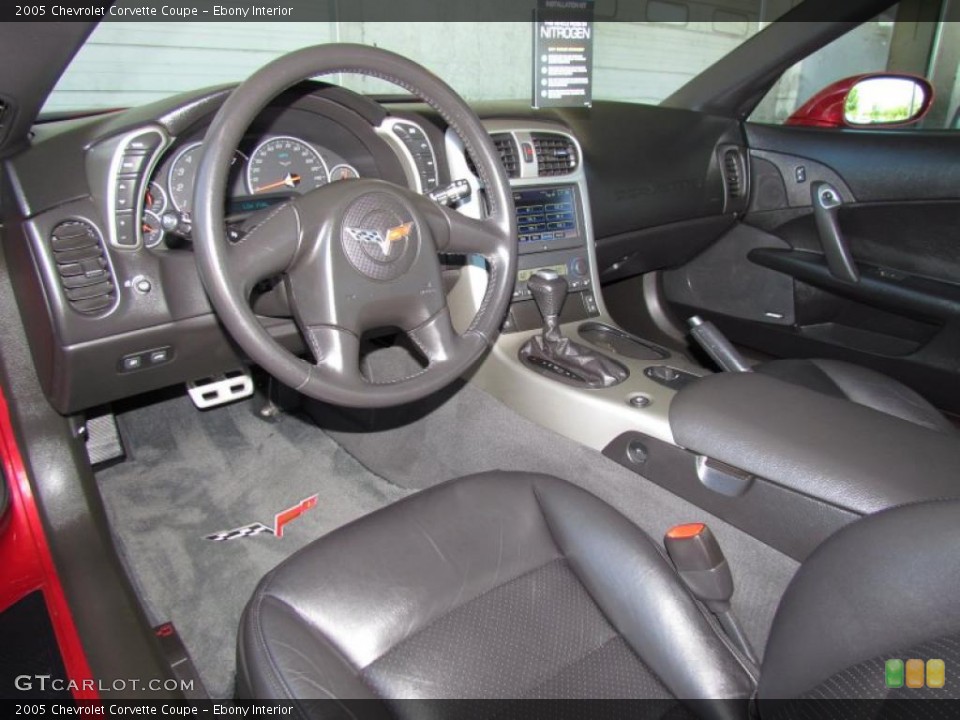 Ebony Interior Dashboard for the 2005 Chevrolet Corvette Coupe #48591130