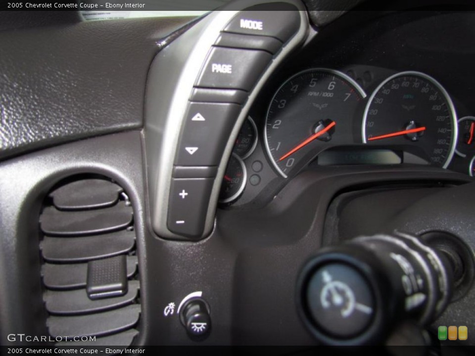 Ebony Interior Controls for the 2005 Chevrolet Corvette Coupe #48591145