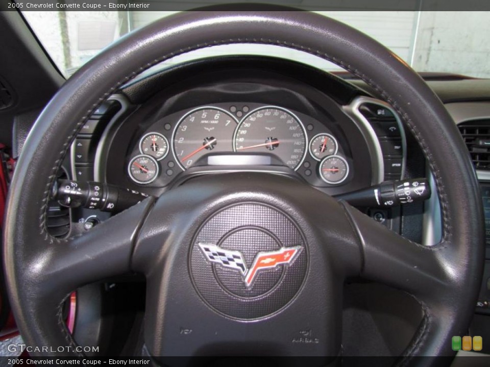 Ebony Interior Gauges for the 2005 Chevrolet Corvette Coupe #48591160