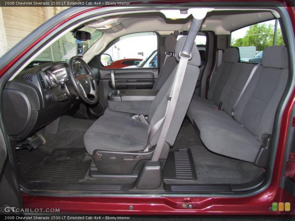 Ebony Interior Photo for the 2008 Chevrolet Silverado 1500 LT Extended Cab 4x4 #48593080