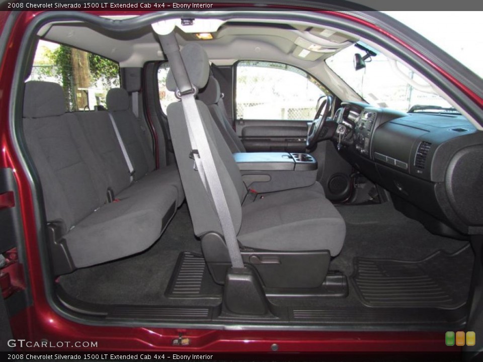 Ebony Interior Photo for the 2008 Chevrolet Silverado 1500 LT Extended Cab 4x4 #48593105