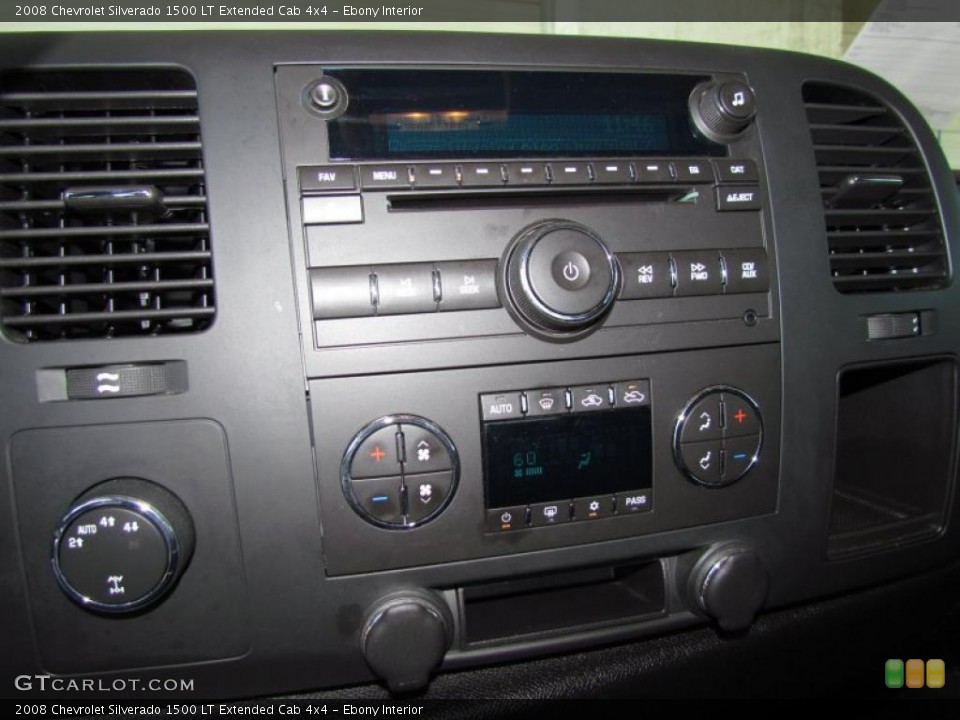 Ebony Interior Controls for the 2008 Chevrolet Silverado 1500 LT Extended Cab 4x4 #48593170