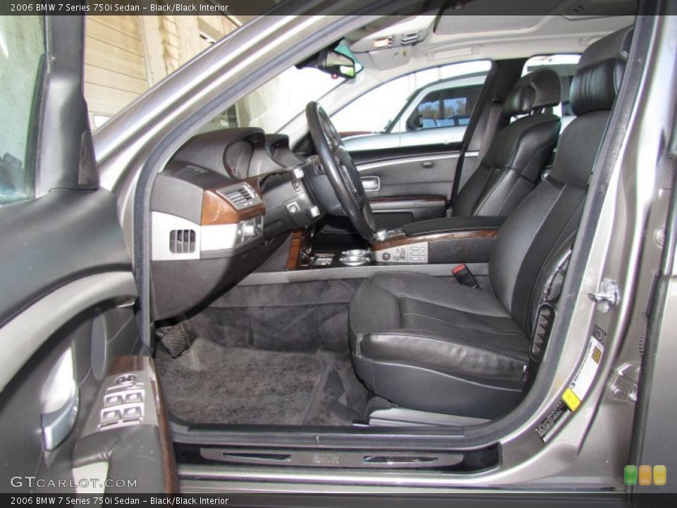 Black/Black Interior Photo for the 2006 BMW 7 Series 750i Sedan #48594286