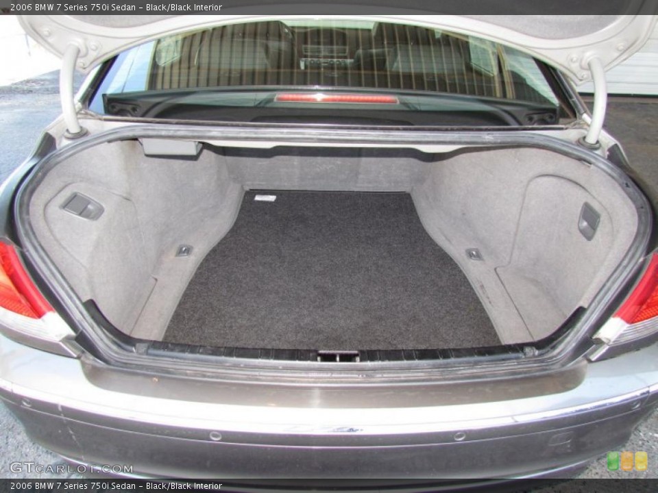 Black/Black Interior Trunk for the 2006 BMW 7 Series 750i Sedan #48594502