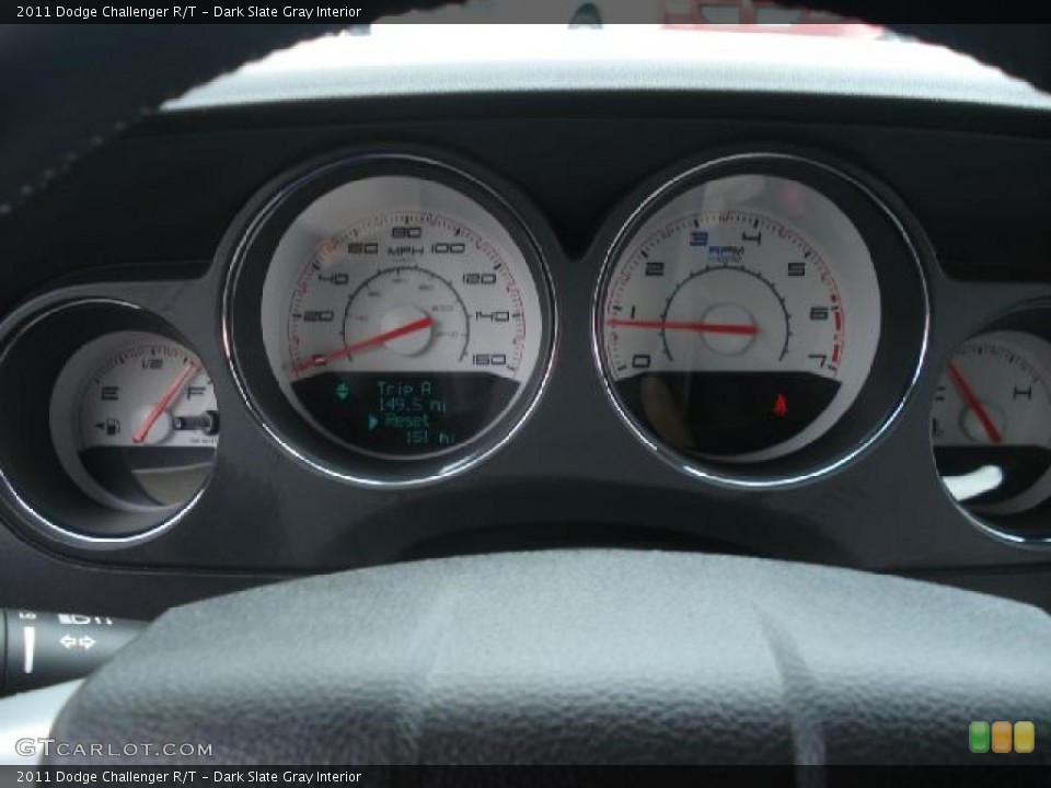 Dark Slate Gray Interior Gauges for the 2011 Dodge Challenger R/T #48596629