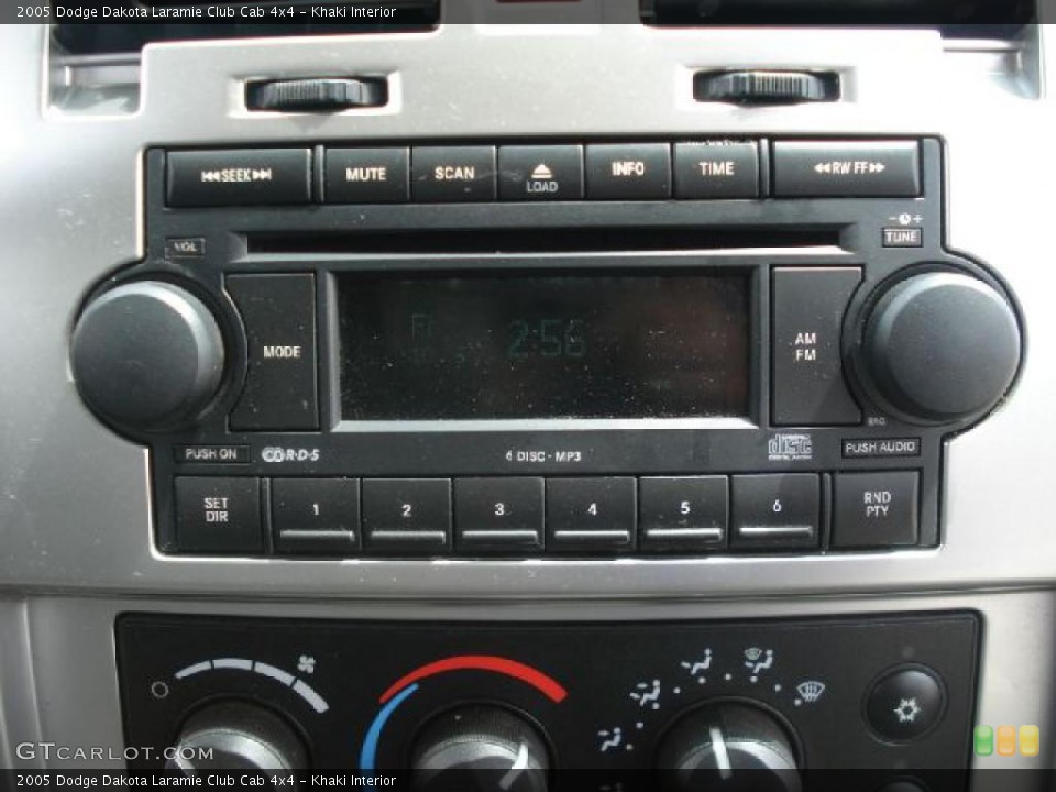 Khaki Interior Controls for the 2005 Dodge Dakota Laramie Club Cab 4x4 #48598933