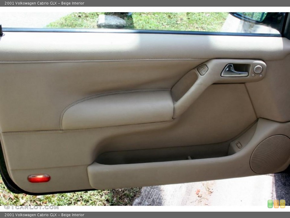 Beige Interior Door Panel for the 2001 Volkswagen Cabrio GLX #48600934