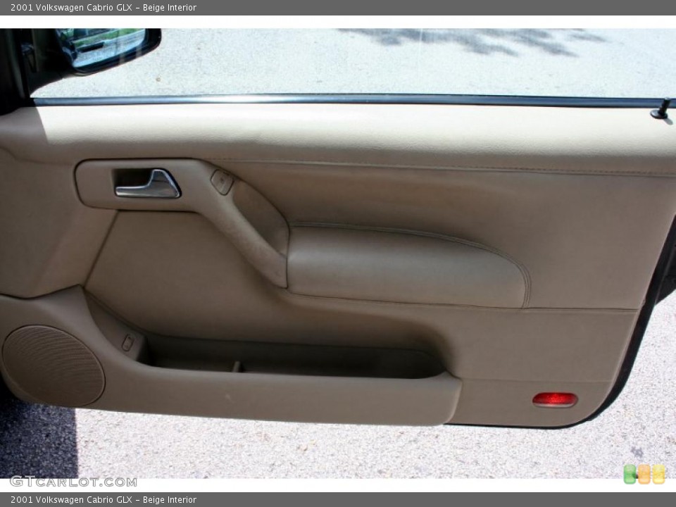 Beige Interior Door Panel for the 2001 Volkswagen Cabrio GLX #48600943