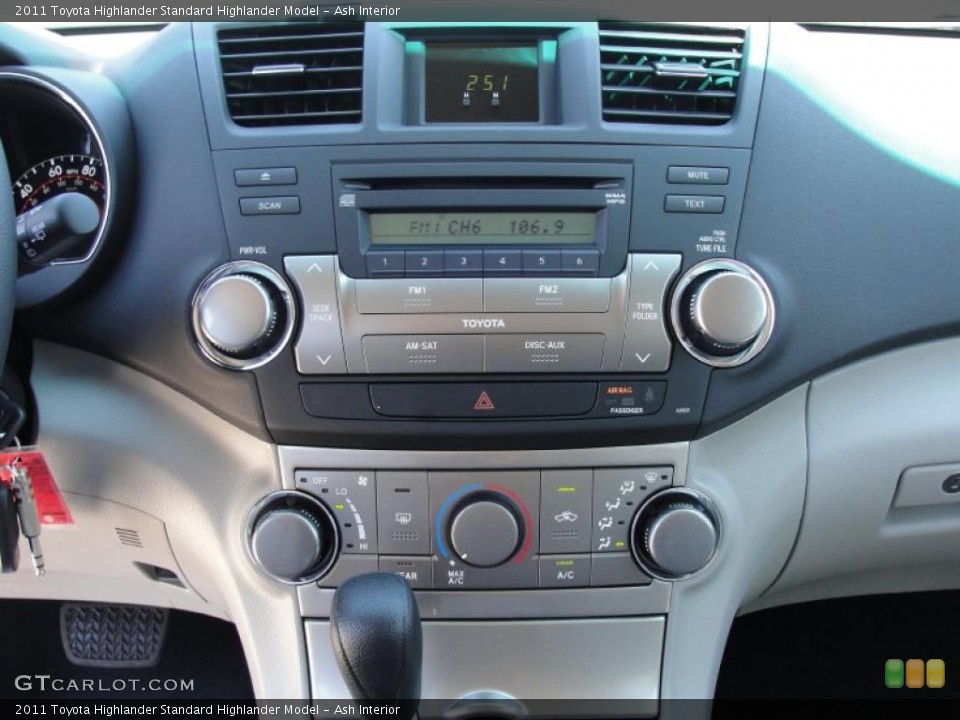 Ash Interior Controls for the 2011 Toyota Highlander  #48605606