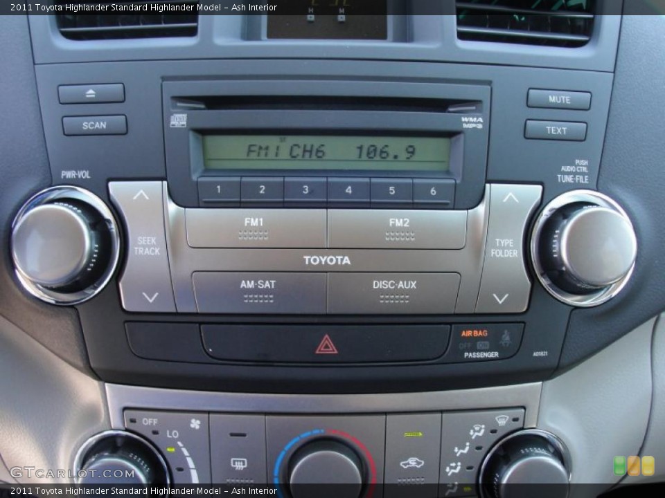Ash Interior Controls for the 2011 Toyota Highlander  #48605633