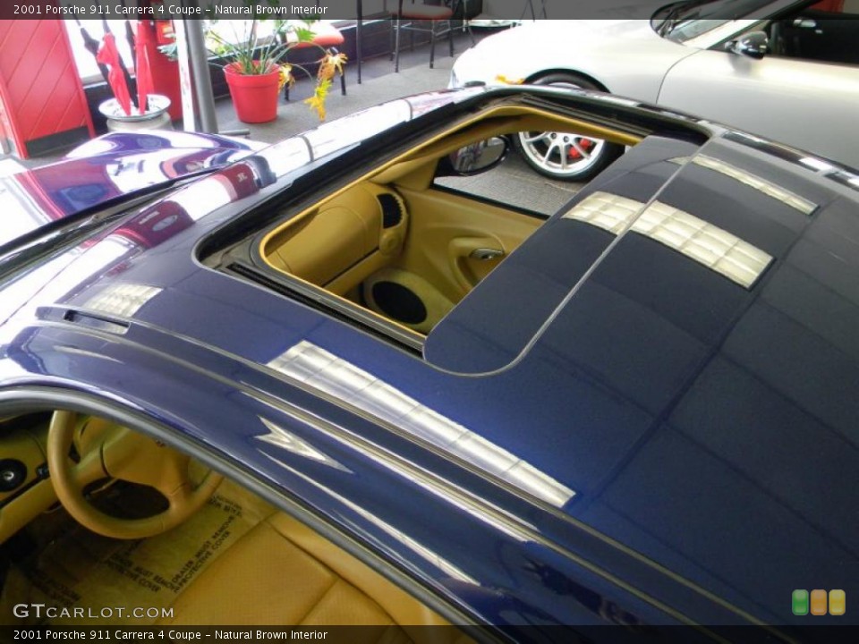 Natural Brown Interior Sunroof for the 2001 Porsche 911 Carrera 4 Coupe #48607768